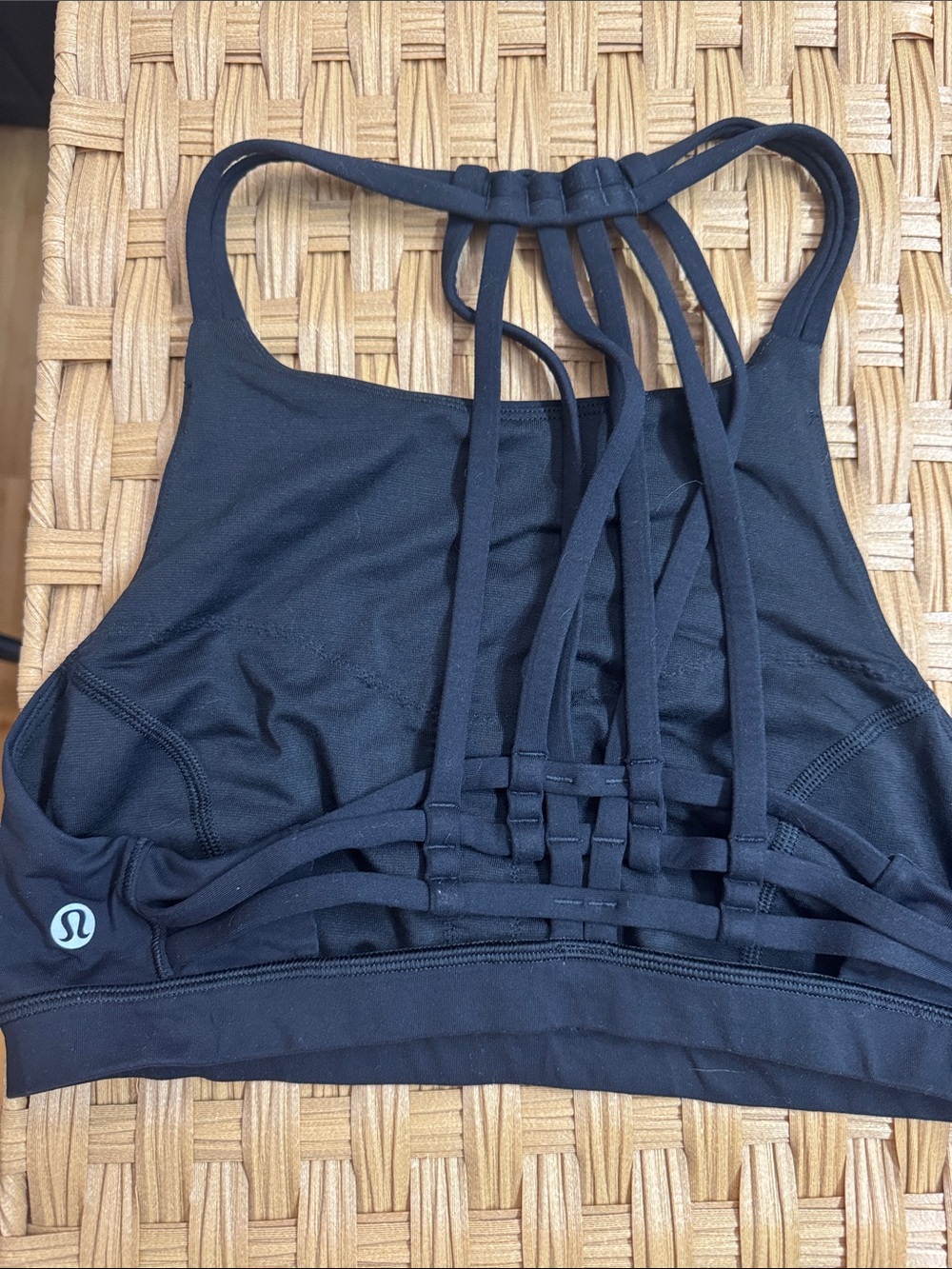 lululemon athletica Black Strappy Back Sports Bra